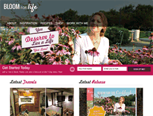Tablet Screenshot of bloomforlife.org
